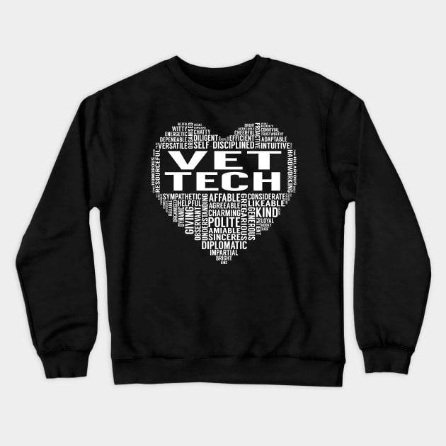 Vet Tech Heart Crewneck Sweatshirt by LotusTee